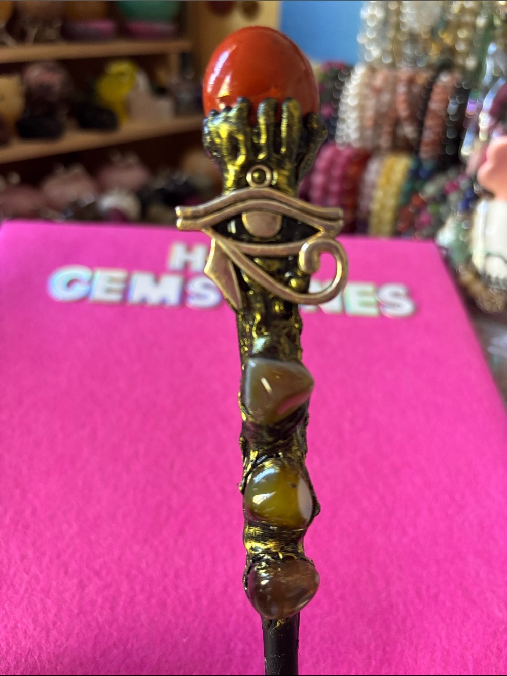 Red Jasper Crystal Magic Wand